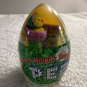 Pez 2005 Rare Easter Chick in Yellow & Clear Sealed Egg Container